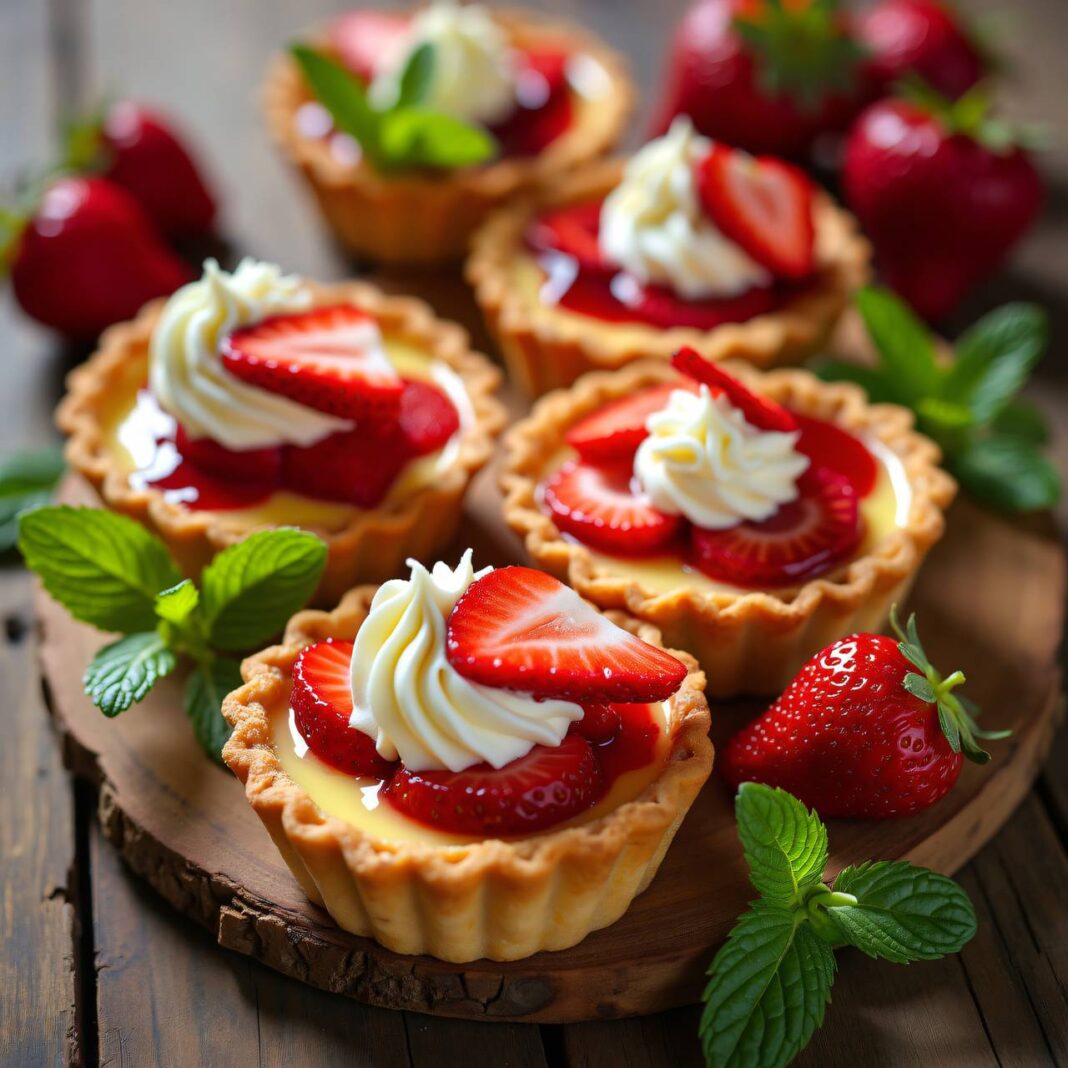 Erdbeertörtchen Rezept Erdbeertörtchen Rezept