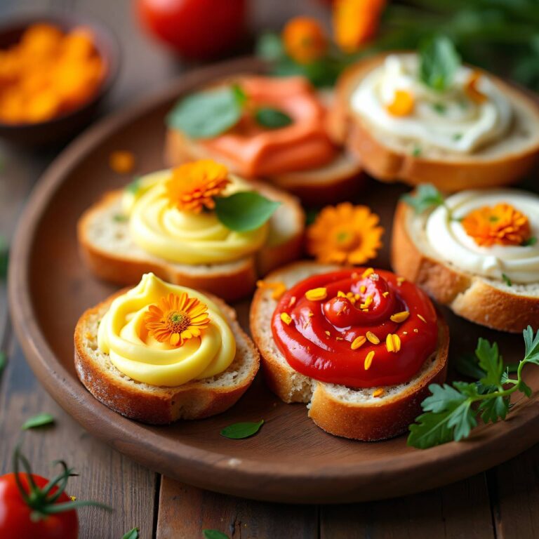 Farbige Käse-Butterbrötchen Rezept