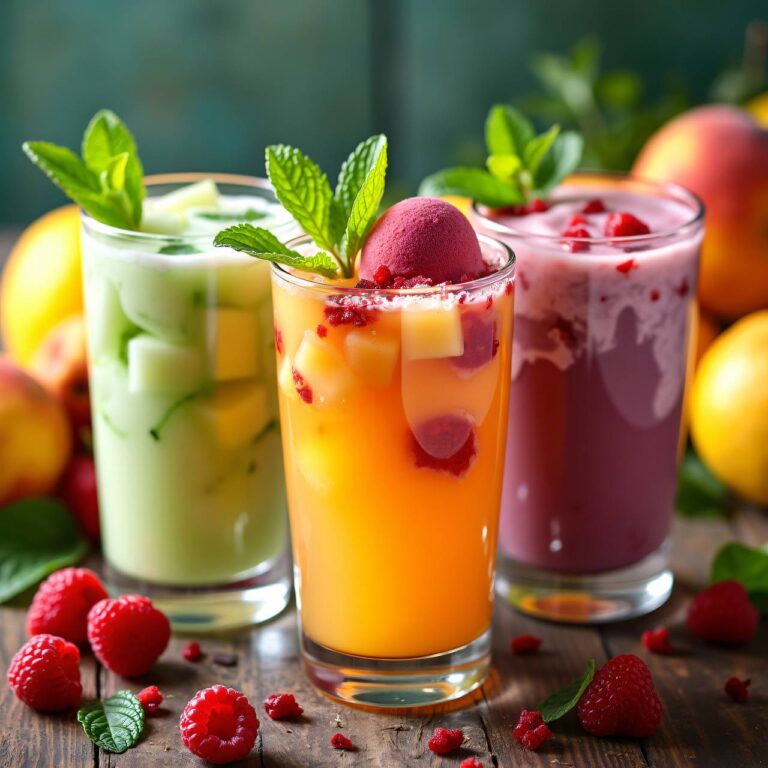 Farbige Milchdrinks Rezept