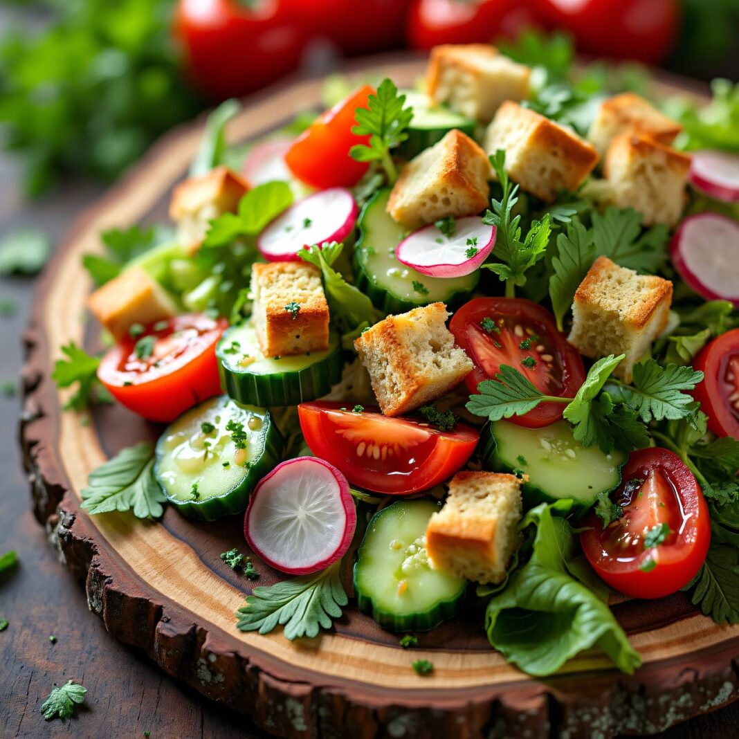 Fattoush (arabischer Salat) Rezept Fattoush (arabischer Salat) Rezept