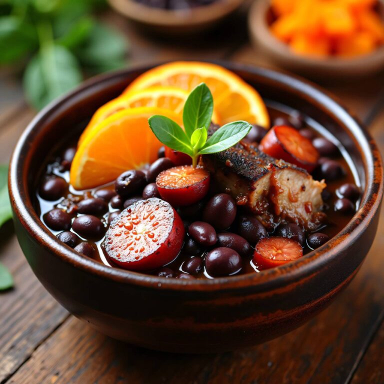 Feijoada completa (Schwarze-Bohnen-Fleisch-Eintopf) Rezept