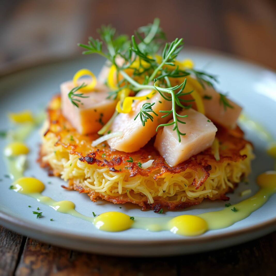 Fenchel-Rösti mit Fisch Rezept Fenchel-Rösti mit Fisch Rezept