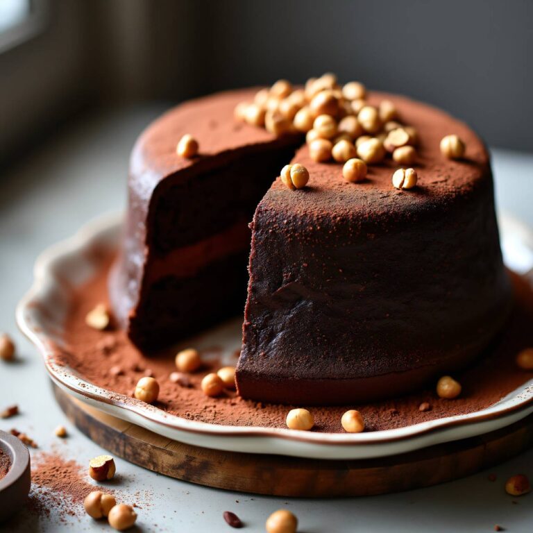 Feuchter Schokoladenkuchen (glutenfrei) Rezept