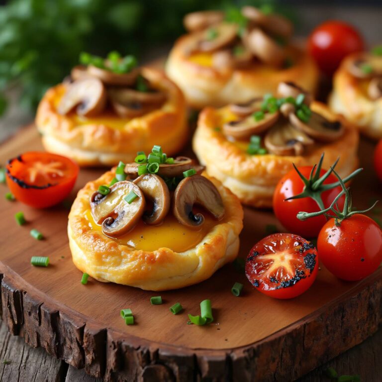 Feuilletés mit Pfifferlingen Rezept