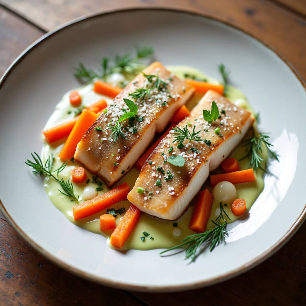 Fisch an Frühlingskräuter-Sauce Rezept Fisch an Frühlingskräuter-Sauce Rezept
