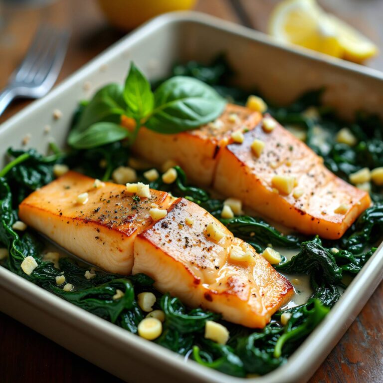 Fisch auf Spinat Rezept