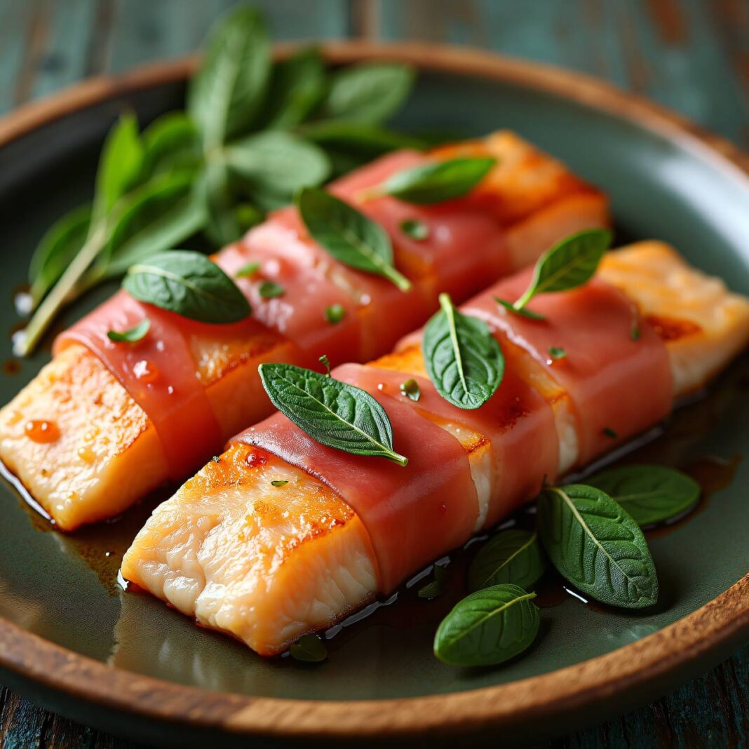 Fisch im Schinkenmantel Rezept Fisch im Schinkenmantel Rezept