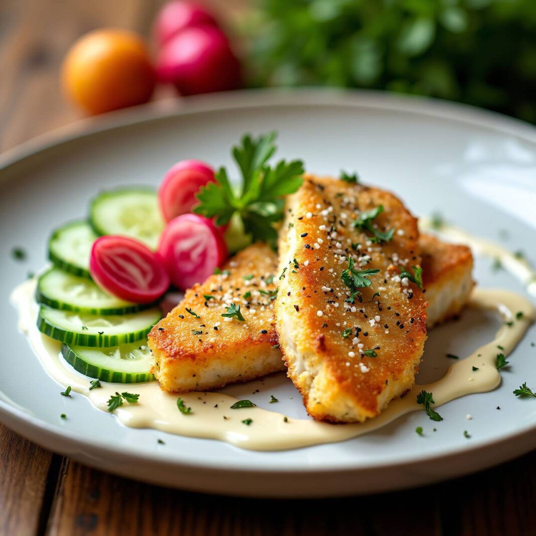 Fisch in Kräuterpanade Rezept Fisch in Kräuterpanade Rezept