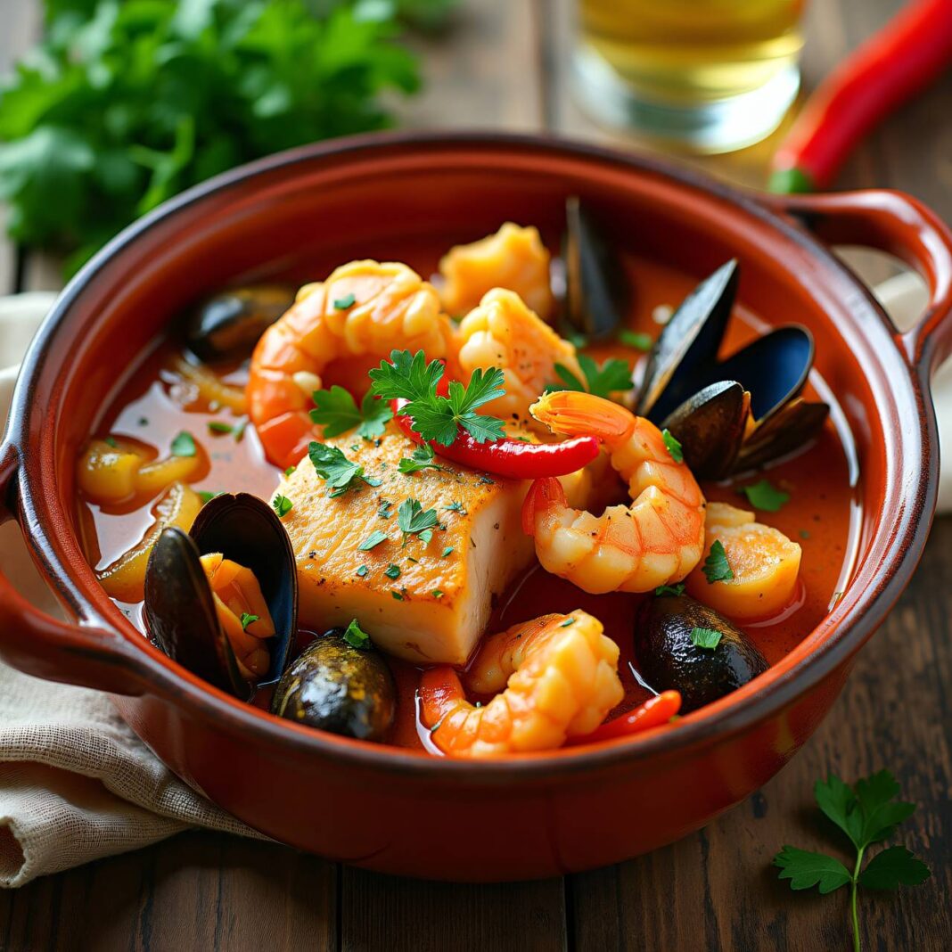Fisch-Meerfrüchte-Eintopf Rezept Fisch-Meerfrüchte-Eintopf Rezept