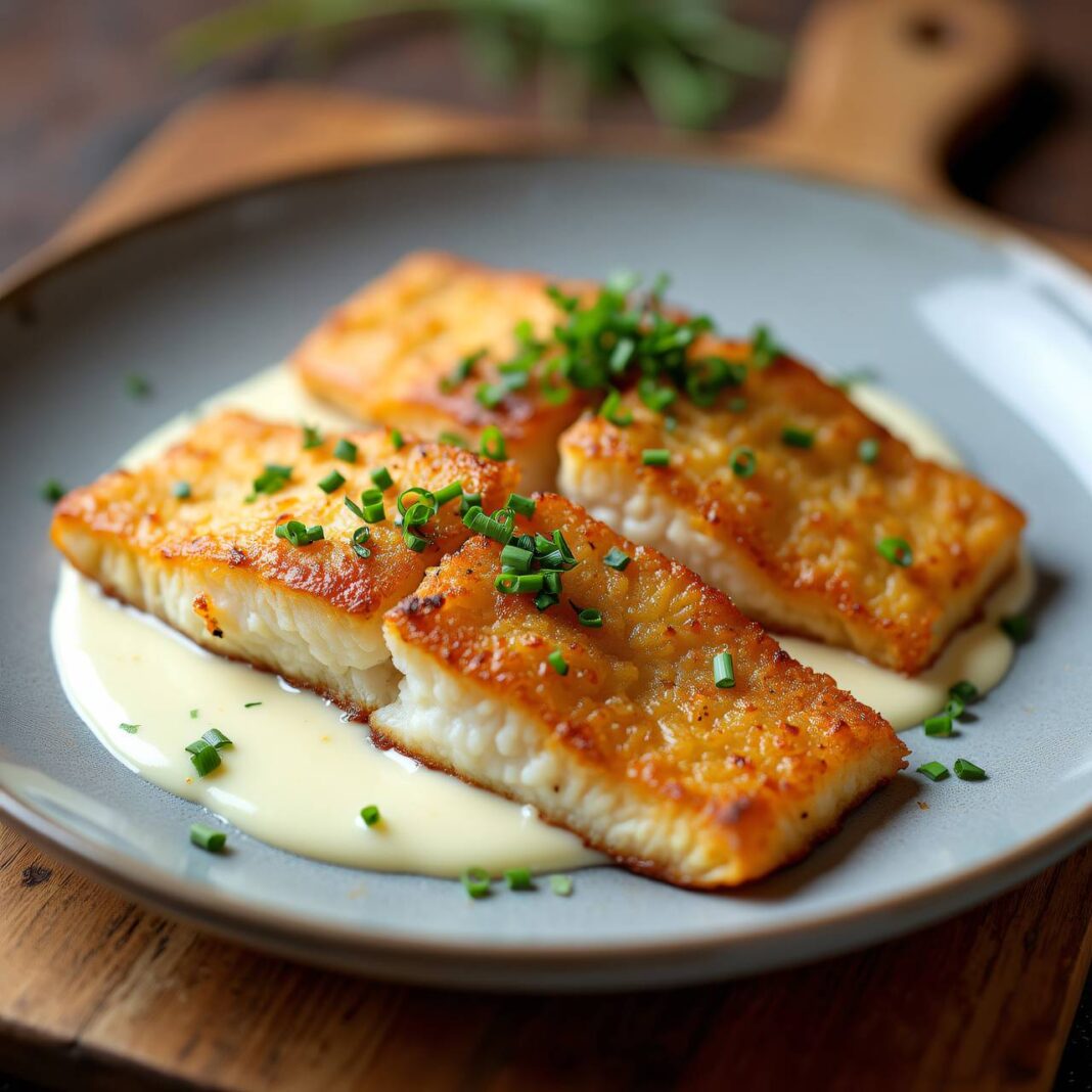 Fisch mit Kartoffelkruste Rezept Fisch mit Kartoffelkruste Rezept