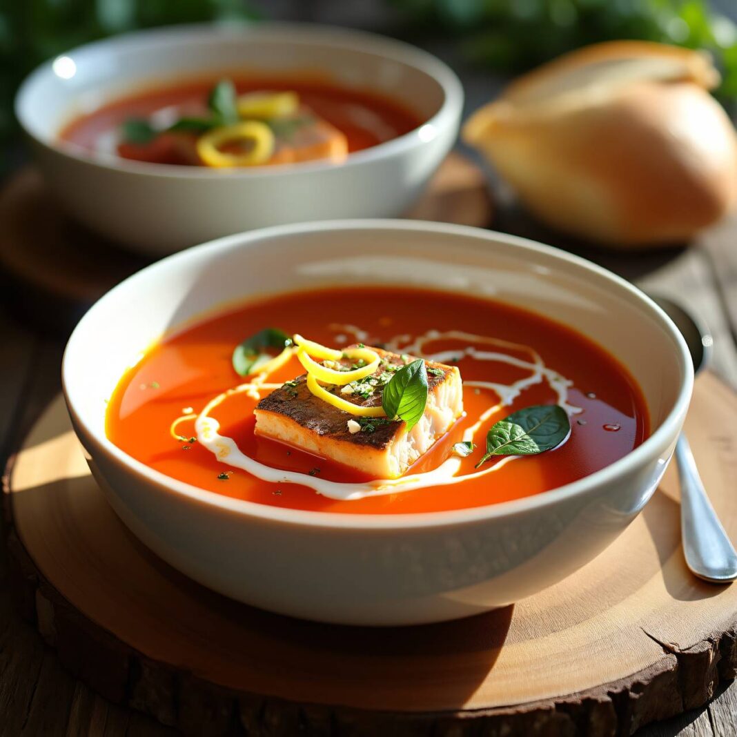 Fisch-Tomaten-Suppe Rezept Fisch-Tomaten-Suppe Rezept