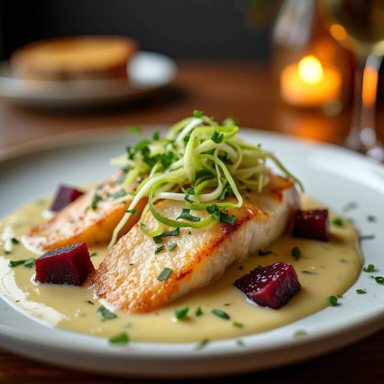 Fischfilets in blauer Soße Rezept