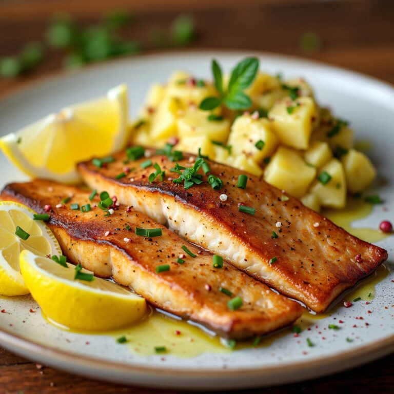 Fischfilets mit Sahnekartoffeln Rezept