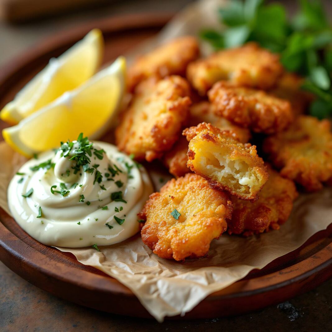 Fischknusperli mit selbst gemachter Remoulade Rezept Fischknusperli mit selbst gemachter Remoulade Rezept