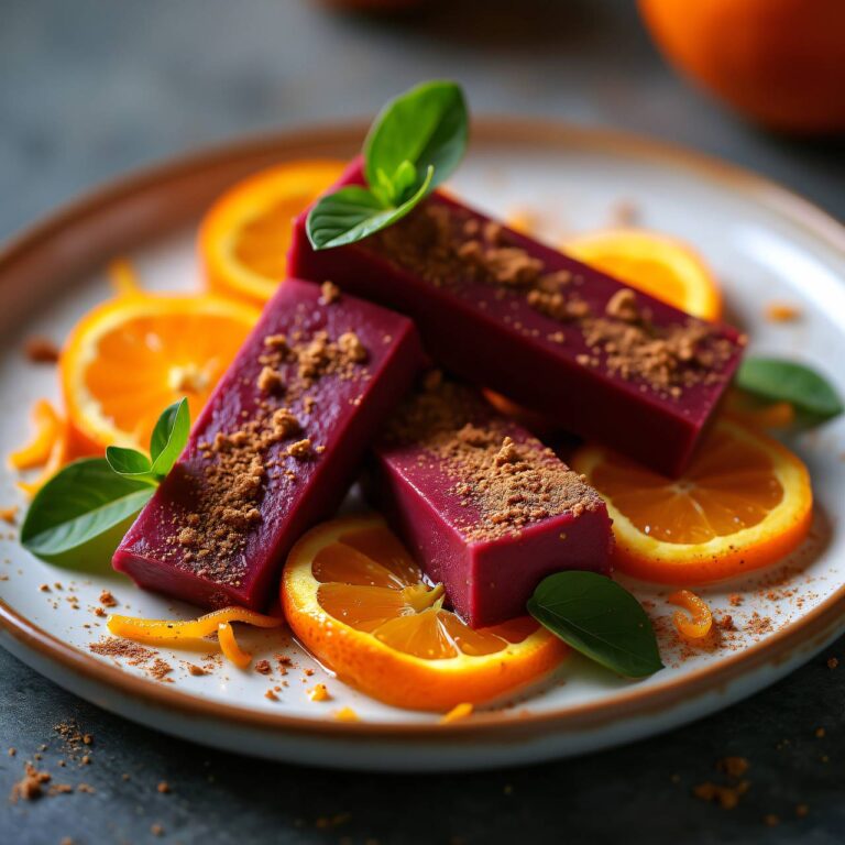 Flambierte Orangen mit Glühweinparfait Rezept
