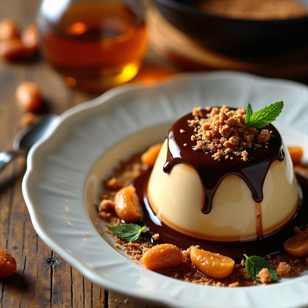 Flambiertes Maroni-Parfait Rezept Flambiertes Maroni-Parfait Rezept