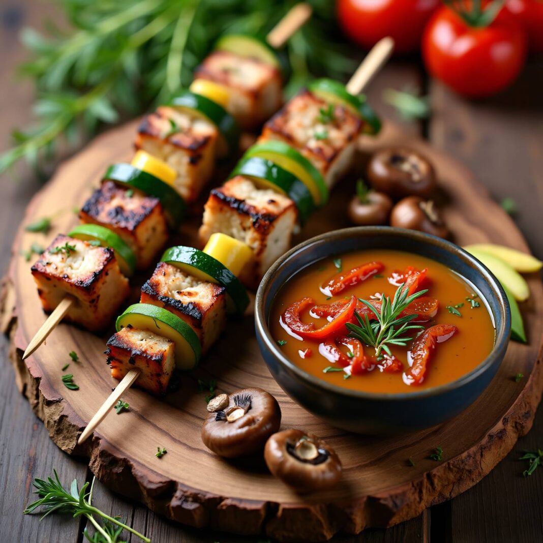 Fleisch-Pilz-Spieße Rezept Fleisch-Pilz-Spieße Rezept