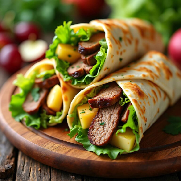 Fleisch-Wraps Rezept