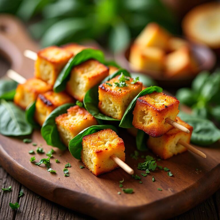 Fleischkäse-Spieße Rezept
