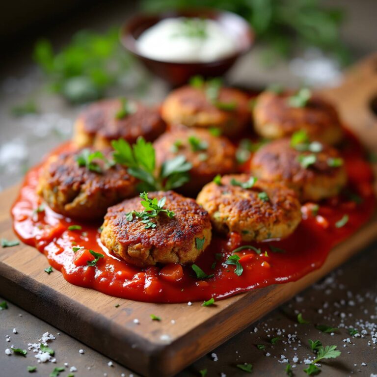 Fleischlaibchen mit Tomatensauce Rezept