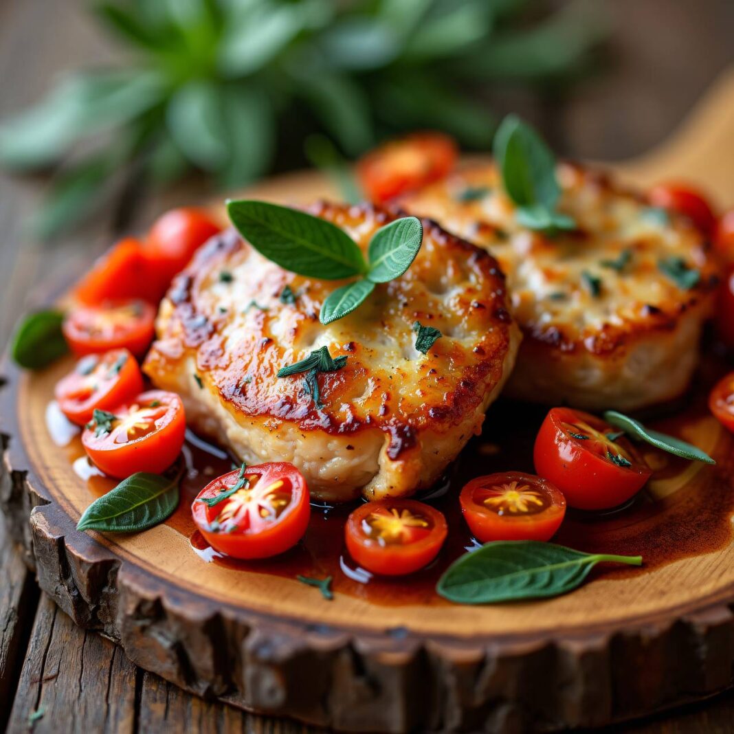 Fleischplätzchen mit Salbei-Tomätchen Rezept Fleischplätzchen mit Salbei-Tomätchen Rezept
