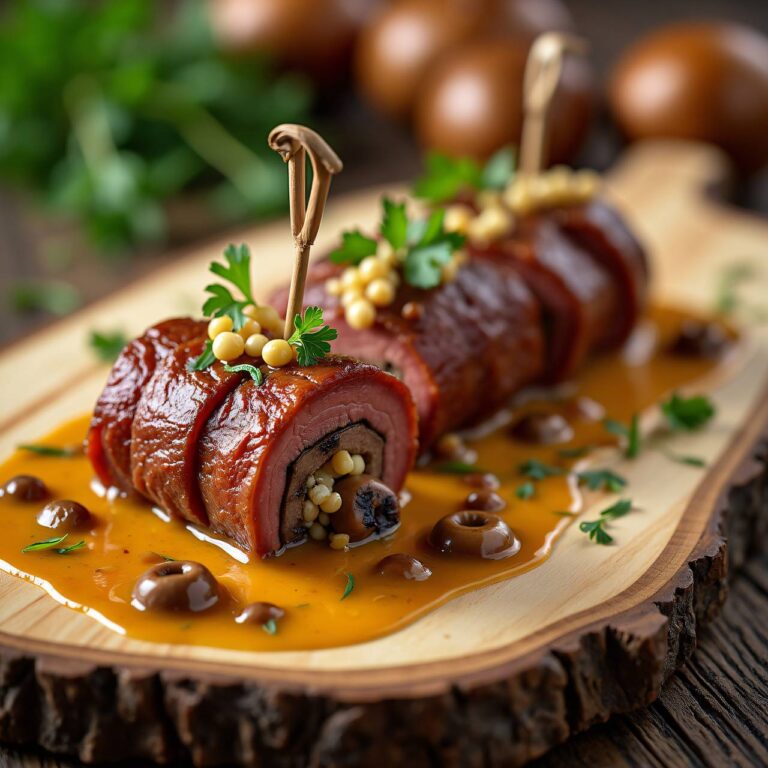 Fleischvögel mit Pfifferlingen Rezept
