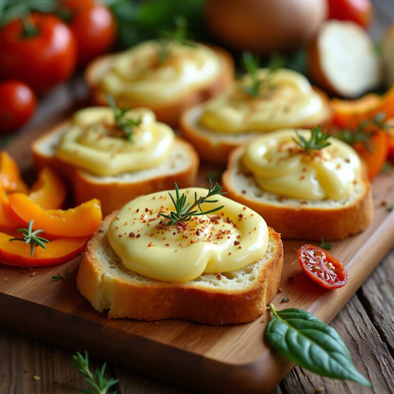 Fonduta-Brot mit Gemüse Rezept