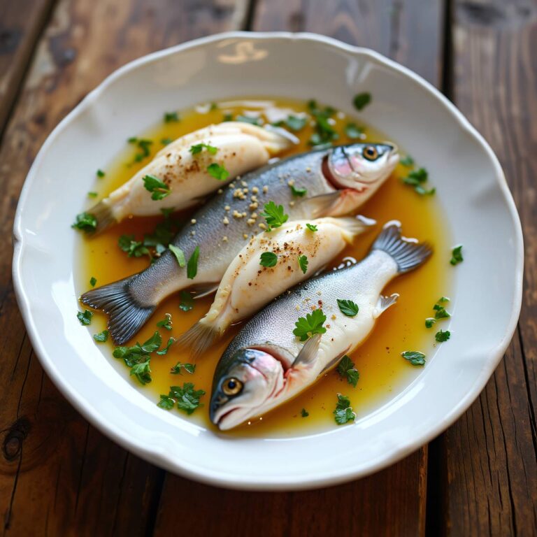 Forellen im Kräutersud Rezept