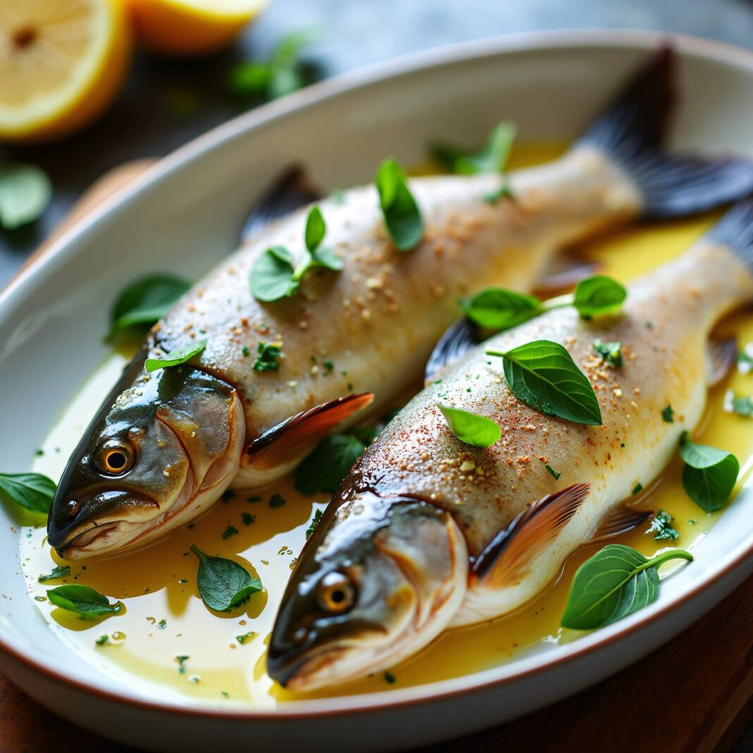 Forellen mit Kräuterfüllung Rezept Forellen mit Kräuterfüllung Rezept