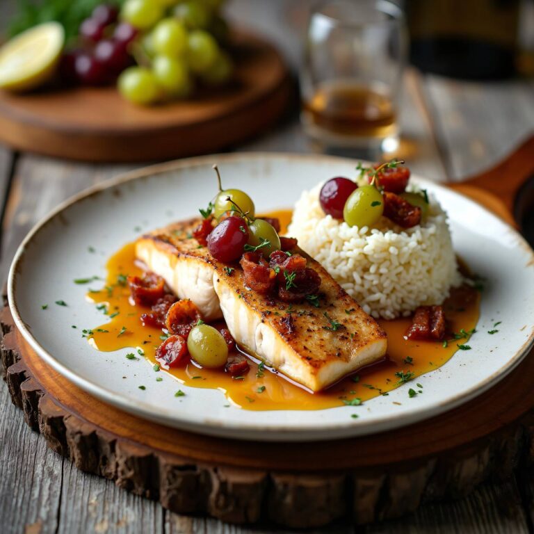 Forellen mit Speck-Trauben Rezept
