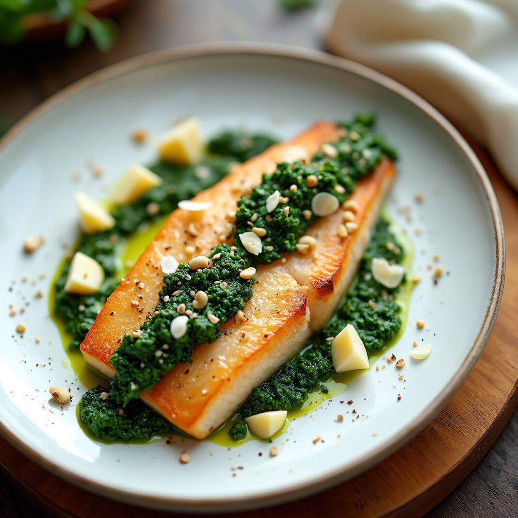 Forellenfilets an Petersilienpesto Rezept Forellenfilets an Petersilienpesto Rezept