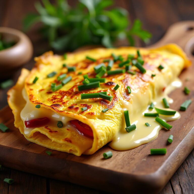 Französische Omelette mit Käse Rezept