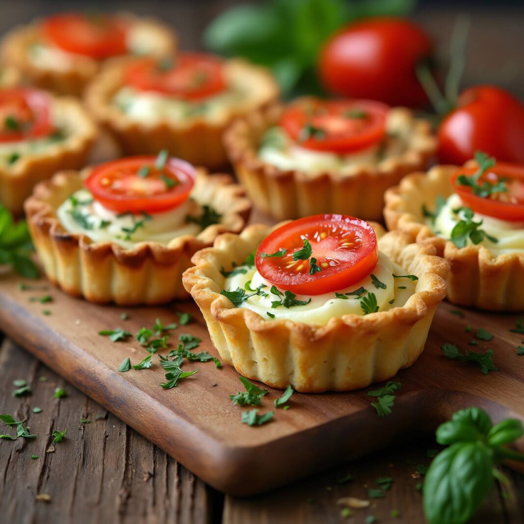 Frischkäse-Kräuter-Tartelettes Rezept Frischkäse-Kräuter-Tartelettes Rezept