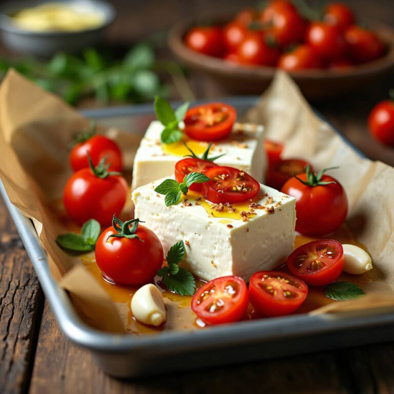 Frischkäse mit Tomaten aus dem Ofen Rezept