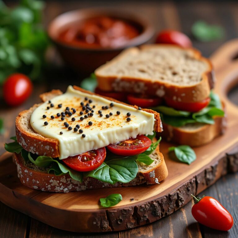 Frischkäse-rosso-Sandwich Rezept