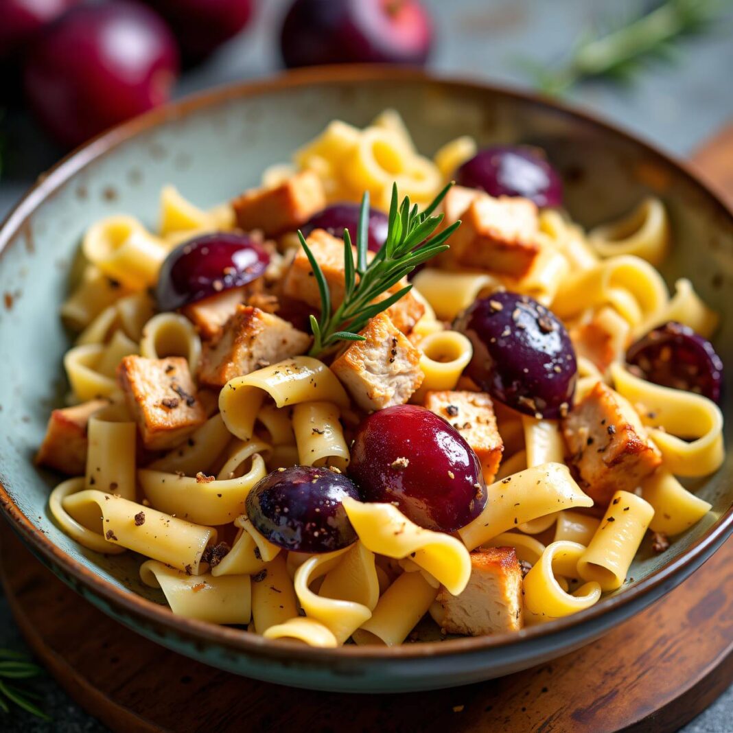 Fruchtige Hühner-Pasta-Pfanne Rezept Fruchtige Hühner-Pasta-Pfanne Rezept