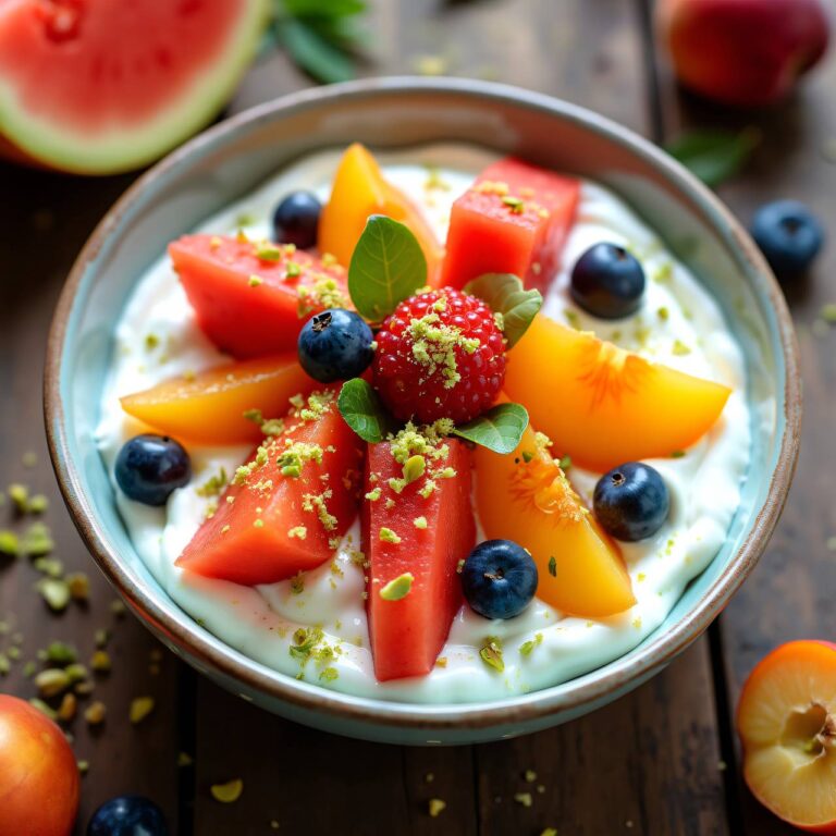 Früchte mit Joghurtcrème Rezept