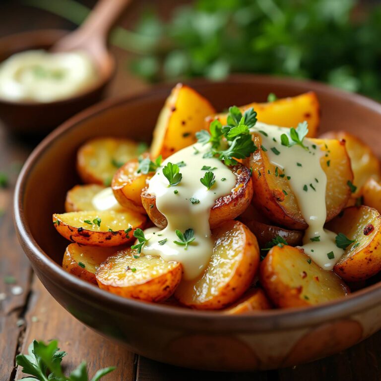 Frühkartoffeln mit Käsecrème Rezept