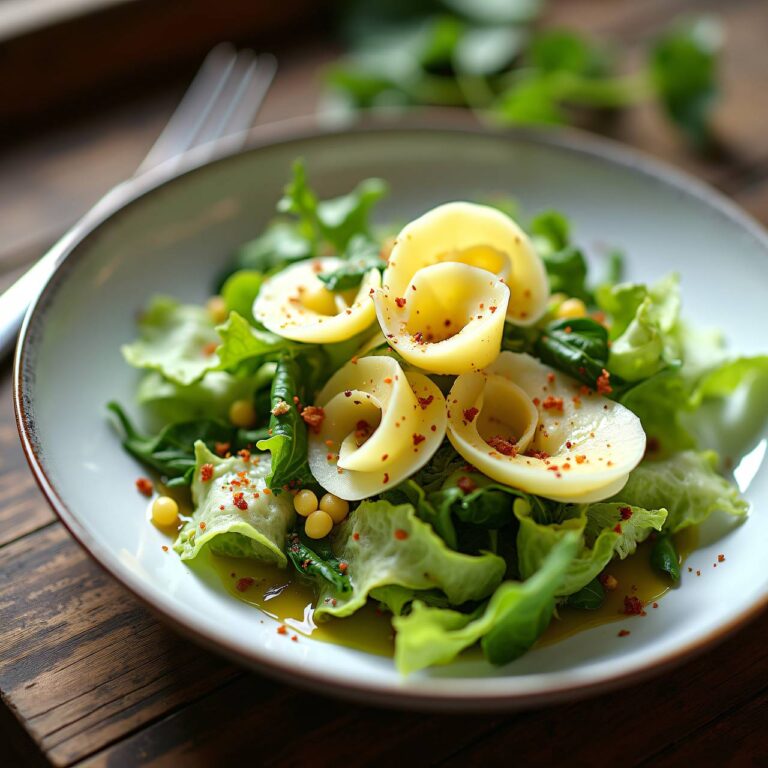 Frühlingssalat mit mariniertem Käse Rezept