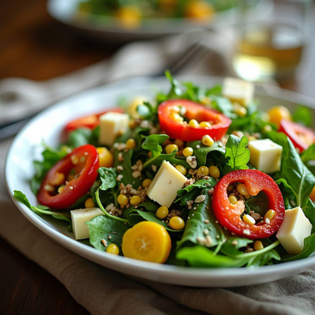 Garnierter Marktsalat (Low Carb) Rezept Garnierter Marktsalat (Low Carb) Rezept