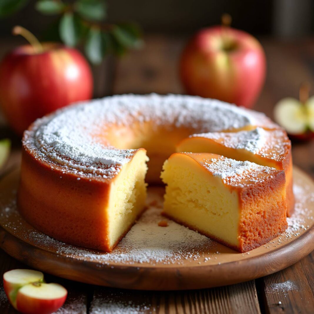 Gâteau invisible aux pommes (unsichtbarer Apfelkuchen) Rezept Gâteau invisible aux pommes (unsichtbarer Apfelkuchen) Rezept