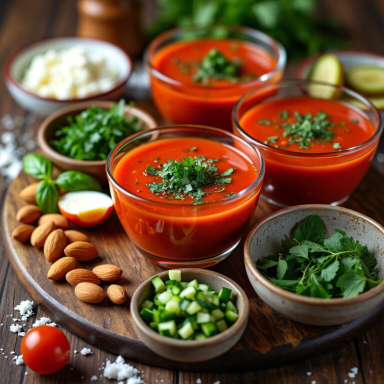 Gazpacho (kalte, spanische Gemüsesuppe) Rezept