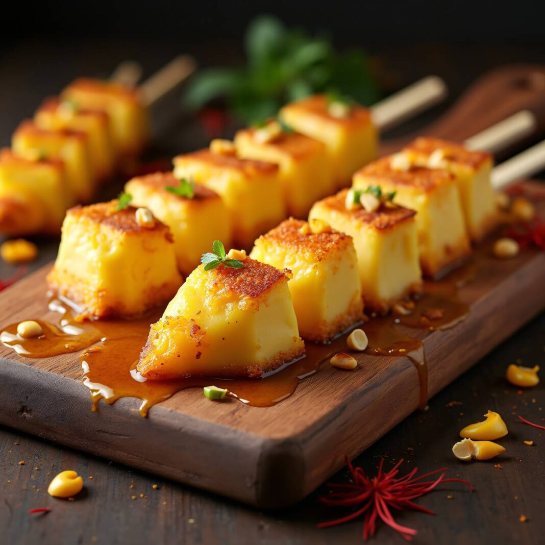 Gebackene Käsespieße Rezept Gebackene Käsespieße Rezept