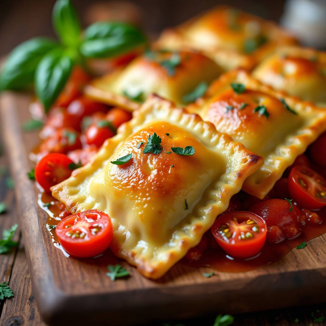 Gebackene Ravioli Rezept Gebackene Ravioli Rezept