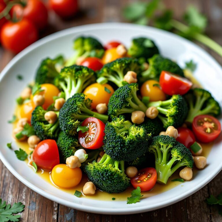 Gebackener Broccolisalat (Low Carb) Rezept