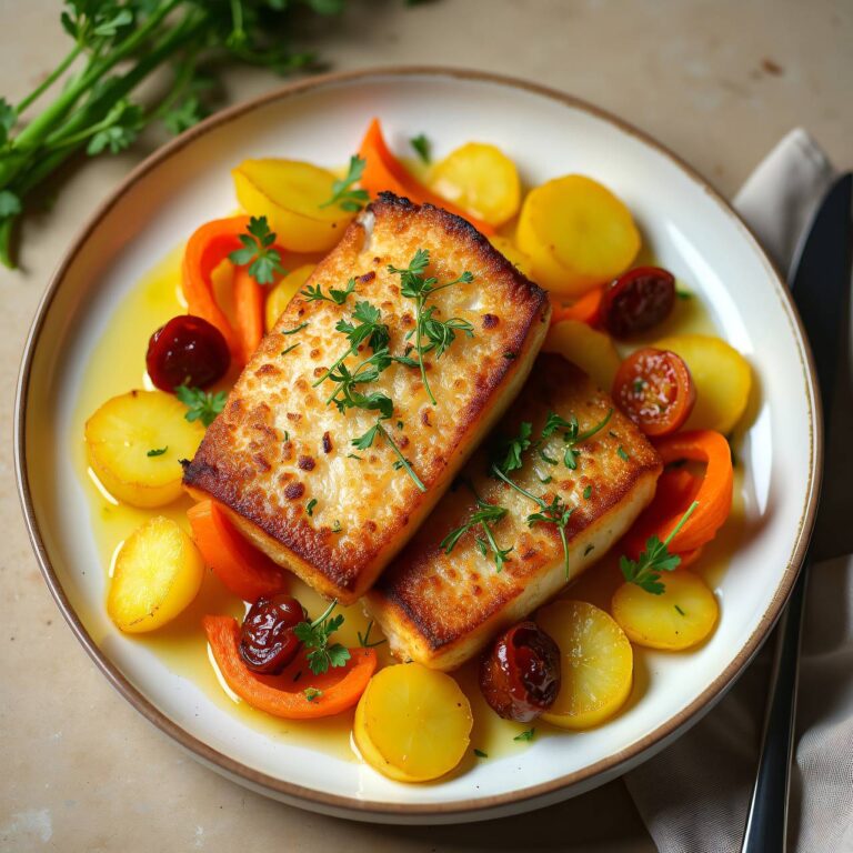 Gebratene Forelle auf Safrankartoffeln Rezept