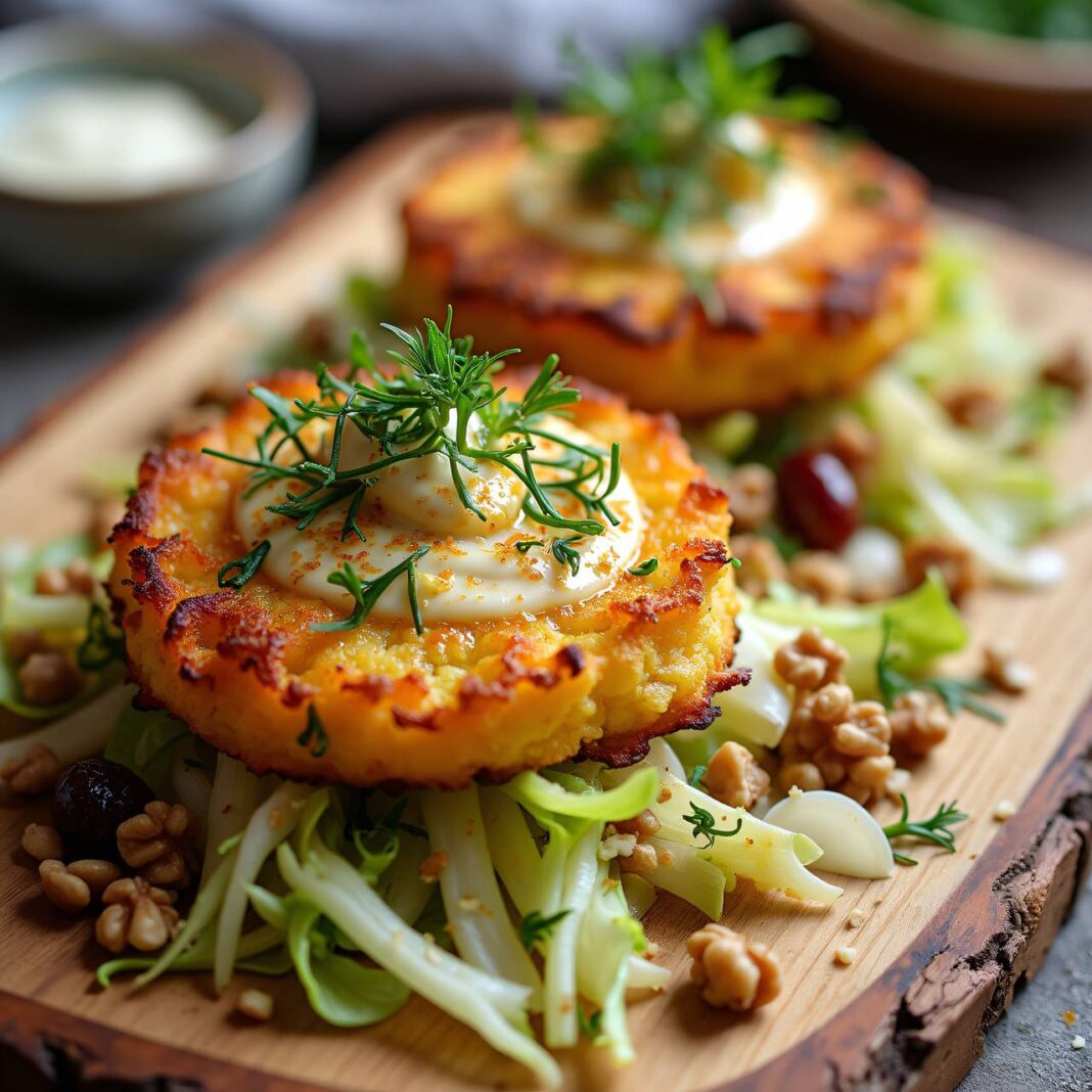 Gebratene Tommes mit Fenchelsalat Rezept Gebratene Tommes mit Fenchelsalat Rezept