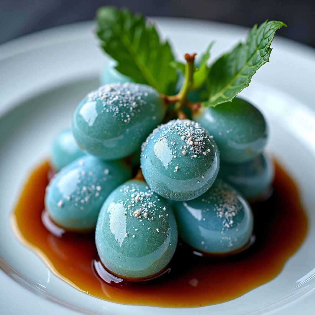 Geeiste Trauben mit Balsamico-Sauce Rezept Geeiste Trauben mit Balsamico-Sauce Rezept