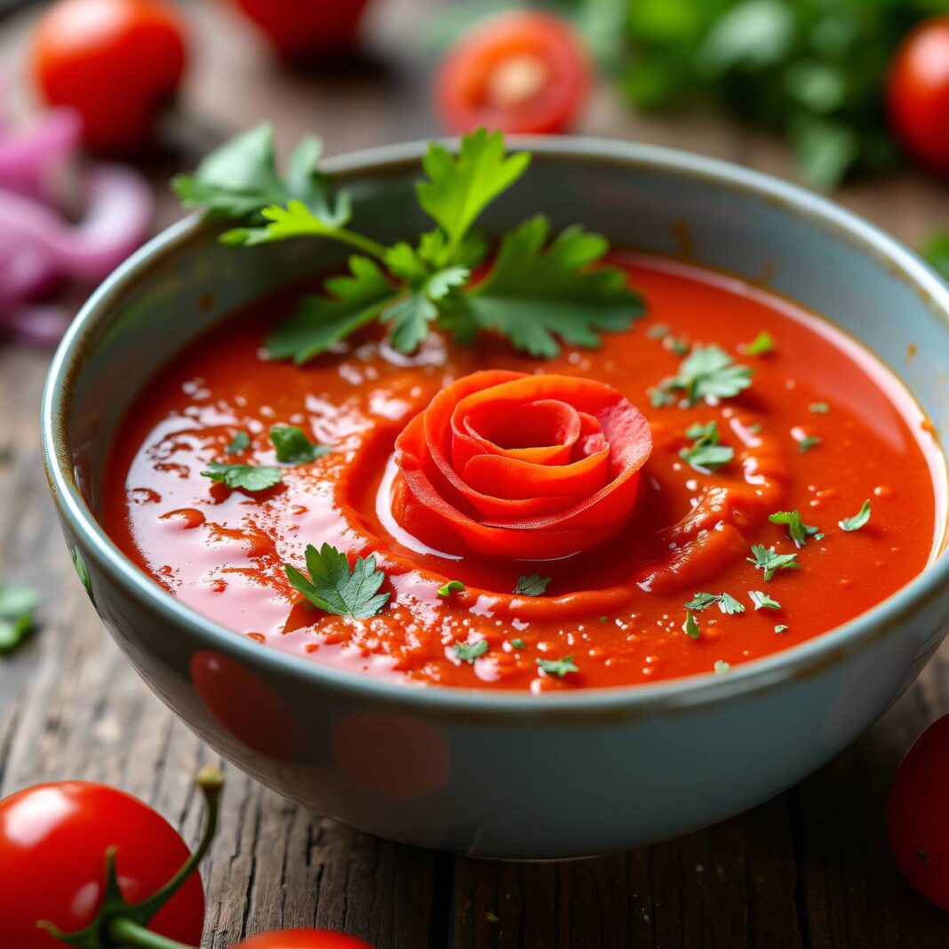 Geeistes Tomatensüppchen Rezept Geeistes Tomatensüppchen Rezept