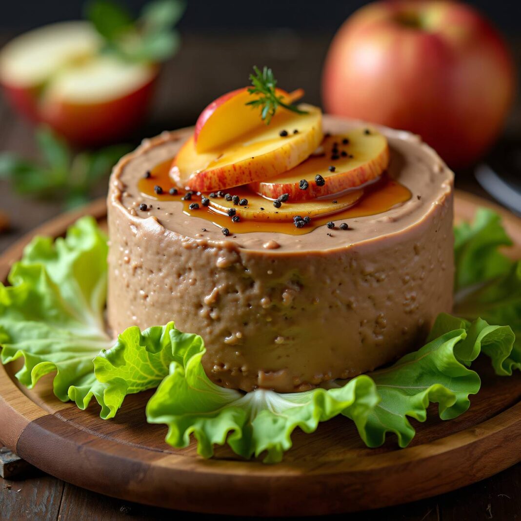 Geflügelleber-Mousse mit Apfelschnitzen Rezept Geflügelleber-Mousse mit Apfelschnitzen Rezept